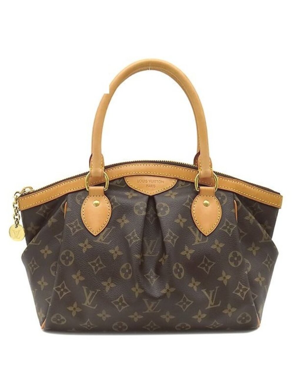 Louis Vuitton Handbag Tivoli PM Monogram Canvas Gold Brown